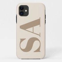 trendy Antiek Wit met Monogram Case-Mate