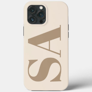 trendy Antiek Wit met Monogram Case-Mate iPhone 13 Pro Max Hoesje