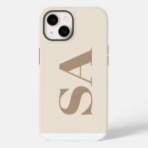 trendy Antiek Wit met Monogram Case-Mate