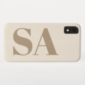 trendy Antique Blanc avec étui Case-Mate monogramm (Dos (Horizontal))