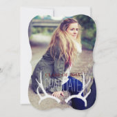 Trendy Antler Bracket Afstuderen 5x7 Uitnodiging (Voorkant)