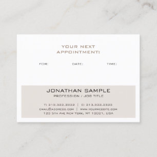 Trendy Appointment Herinneringen Creative Modern P Afsprakenkaartje