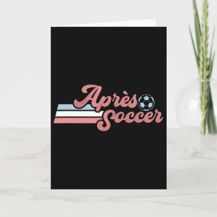 Trendy Apres Voetbal Retro Versleten Pastel Kleur Kaart