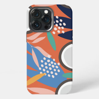 Trendy Apricot Green Blue Blush Coconut Stoere Hoe iPhone 13 Pro Hoesje