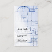 Trendy Architect visitekaartjes (Achterkant)