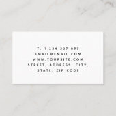 Trendy Architecture Minimalist & Clean Architect B Visitekaartje (Achterkant)