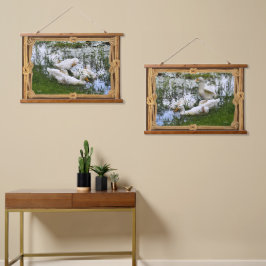 Trendy Art Ducks Vijverleven Hangend Wandkleed