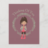 Trendy Avatar Girly Briefkaart (Voorkant)