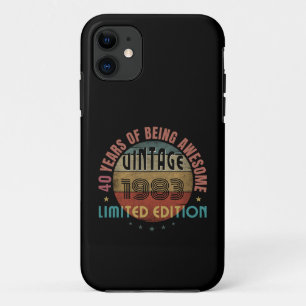 TRENDY AWESOME GEBOORTEJAAR VERJAARDAGSCADEAU iPhone 11 HOESJE