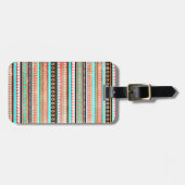 Trendy aztec bagagelabel (Voorkant horizontaal)