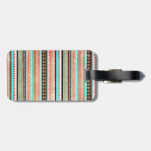 Trendy aztec bagagelabel (Achterkant horizontaal)