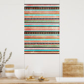 Trendy aztec poster (Keuken)
