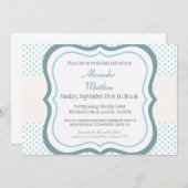 Trendy Baby Dedication Christening Uitnodiging (Voorkant / Achterkant)