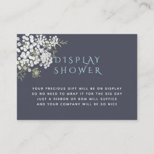 Trendy Baby's Breath Baby shower Display Shower Informatiekaartje