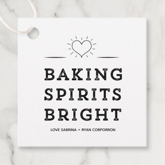 Trendy Baking Spirits Bright Cookie Exchange Label (Voorkant)