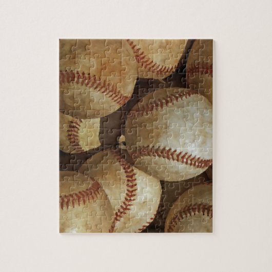 Trendy Baseball Artwork Legpuzzel (Verticaal)