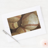 Trendy Baseball Artwork Rechthoekige Sticker (Envelop)