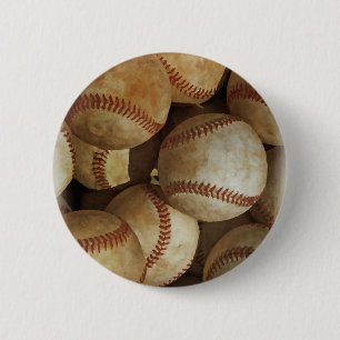 Trendy Baseball Artwork Ronde Button 5,7 Cm