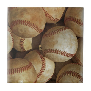 Trendy Baseball Artwork Tegeltje