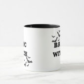Trendy Basic Witch Halloween zwart-wit Mok (Midden)