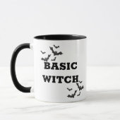 Trendy Basic Witch Halloween zwart-wit Mok (Links)