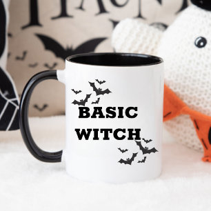 Trendy Basic Witch Halloween zwart-wit Mok