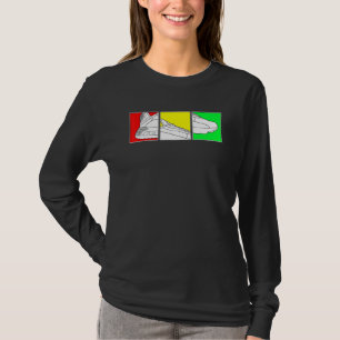 Trendy Basketball Shoes met Rasta Colors Short Sl T-shirt