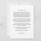 Trendy Be our Guest Chic Romantic 3 Photos Wedding Save The Date (Achterkant)