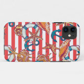 Trendy Beach Pattern Case-Mate iPhone Case (Achterkant (horizontaal))