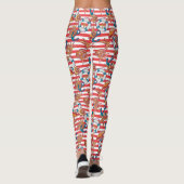 Trendy Beach Pattern Leggings (Achterkant)