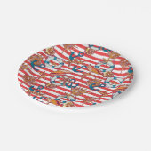 Trendy Beach Pattern Papieren Bordje (Gekanteld)