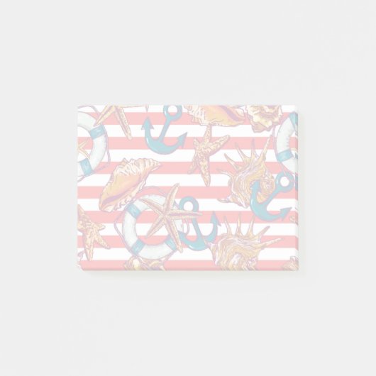 Trendy Beach Pattern Post-it® Notes (Voorkant)