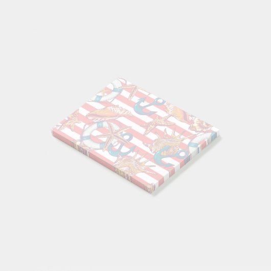 Trendy Beach Pattern Post-it® Notes (Schuin)