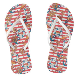 Trendy Beach Pattern Teenslippers