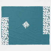 Trendy Beauful leaves fleece Blanket (Voorkant (Horizontaal))
