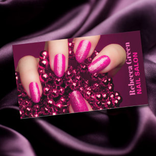 Trendy beauty manicurist nail artist nagelsalon visitekaartje