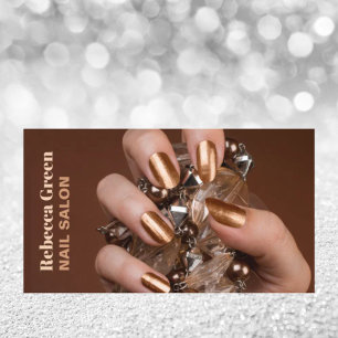 Trendy beauty manicurist nail artist nagelsalon visitekaartje