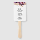 Trendy Beauty Paarse Figs & Pampas Handwaaier (Achterkant)