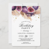 Trendy Beauty Paarse Figs & Pampas Kaart (Voorkant)