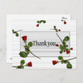 Trendy Bedankt Briefkaart (Voorkant / Achterkant)