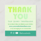 Trendy - Bedankt voor de Kaart voor waardering van (Voorkant)