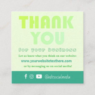 Trendy - Bedankt voor de Kaart voor waardering van