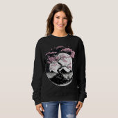 Trendy bedrukte sweatshirt (Voorkant volledig)