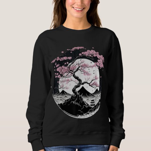 Trendy bedrukte sweatshirt (Voorkant)