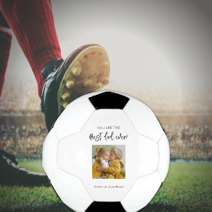 Trendy Best Dad Ever Custom Photo Father's Day  Voetbal