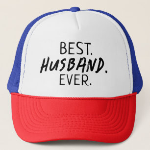 TRENDY BEST HUSBAND OOIT ZWARTE TYPOGRAFIE TRUCKER PET
