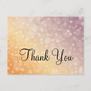 Trendy Betaalbare Goud Glitter Glans Bedankt Briefkaart