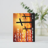 TRENDY BIBLE VERSE JOHN 3:16 CHRISTELIJK GIFT BRIEFKAART (Staand voorkant)