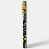 Trendy Black and Gold Butterfly Persoonlijke naam Case-Mate iPhone Case (Achterkant / Links)