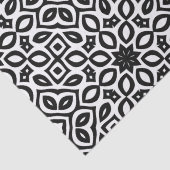 Trendy Black and White mosaic Geometric Pattern Tissuepapier (Detail)